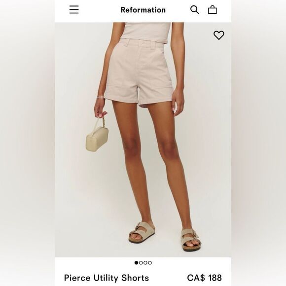 NWT Reformation Utility Shorts - Picture 6 of 12